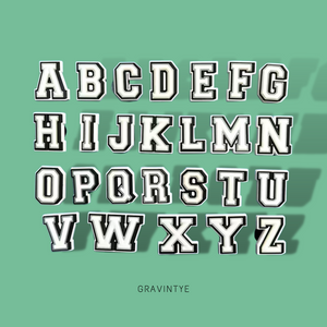 Charms Crocs Letras Blancas