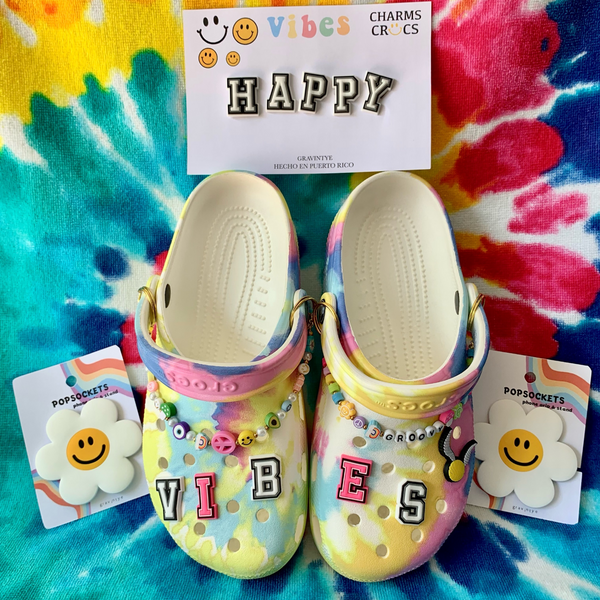 Charms Crocs Letras Blancas